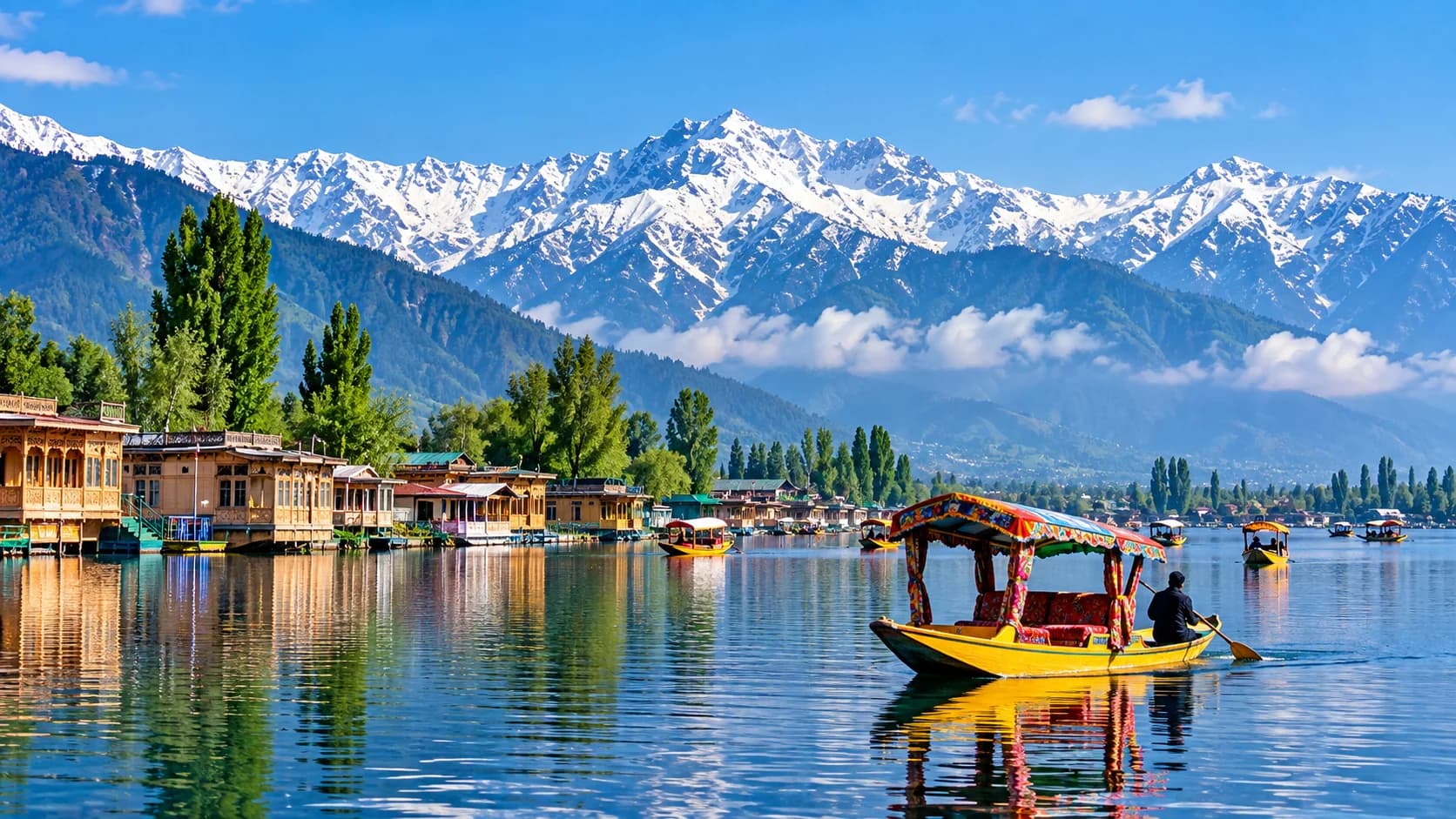 Beautiful Kashmir mountains featured in ExploreYatri travel guide